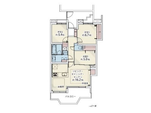 泉岳寺　複数路線が利用できる利便性と、私邸へと誘う優美なアプローチが織りなす豊かな暮らし 間取り図