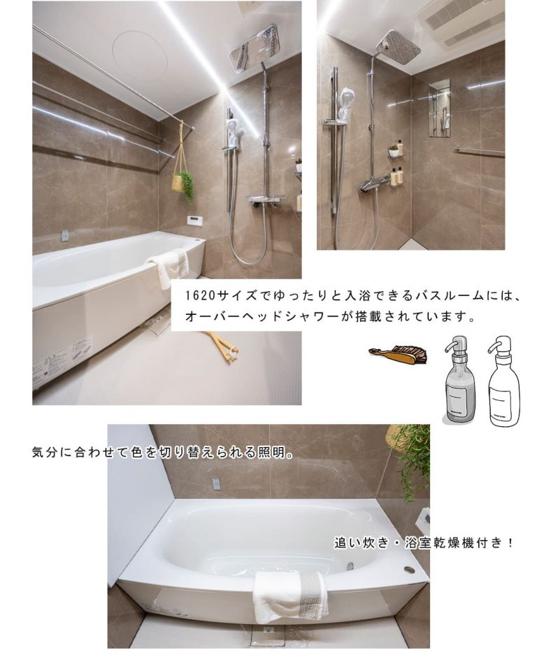 ソプラタワーの浴室