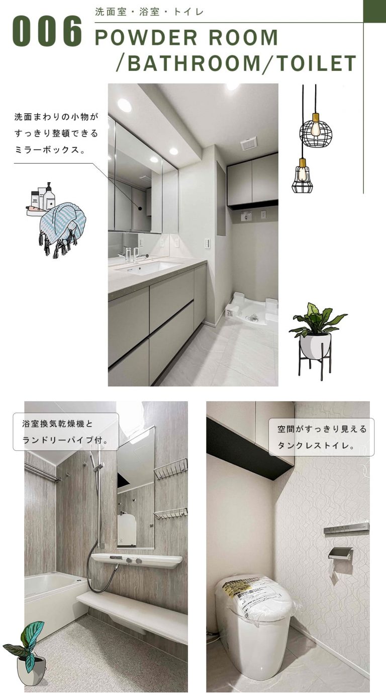 プラウド新宿御苑エンパイアの洗面室