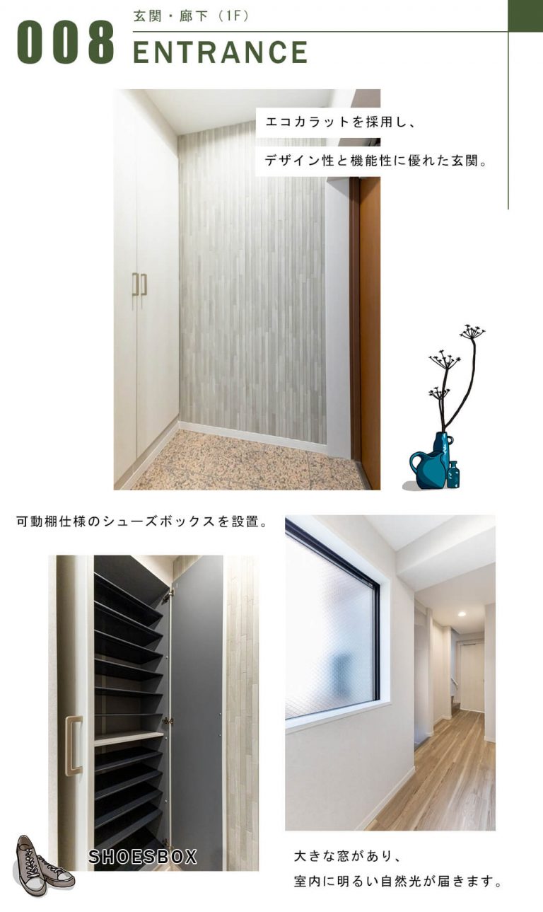 ラビ代々木上原の玄関と廊下