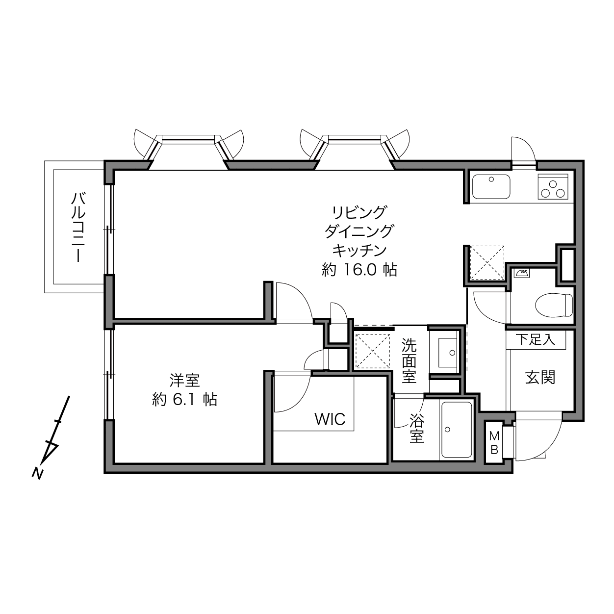 広尾　3つの街を日常にする、羨望のロケーション 間取図