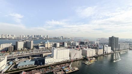 ワールドシティタワーズブリーズタワー　東京湾とレインボーブリッジを一望する27階