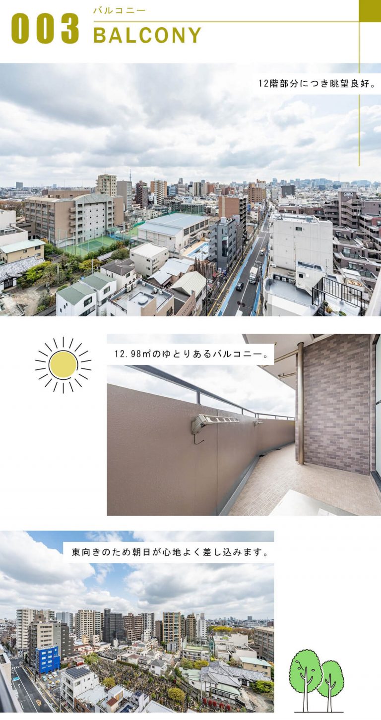 ライオンズガーデンヒルズ白山のバルコニー
