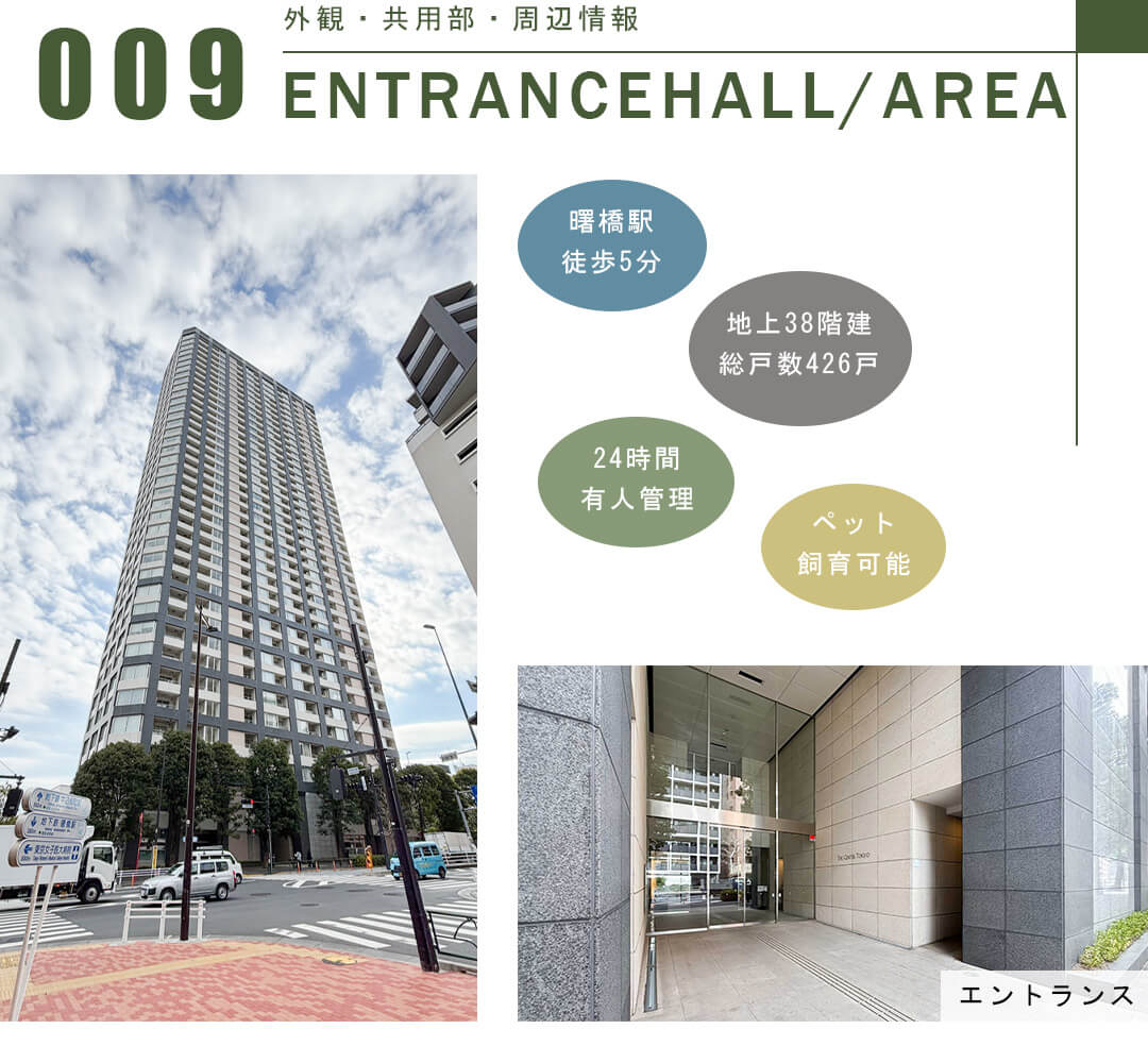 ザ・センター東京の外観と共用部