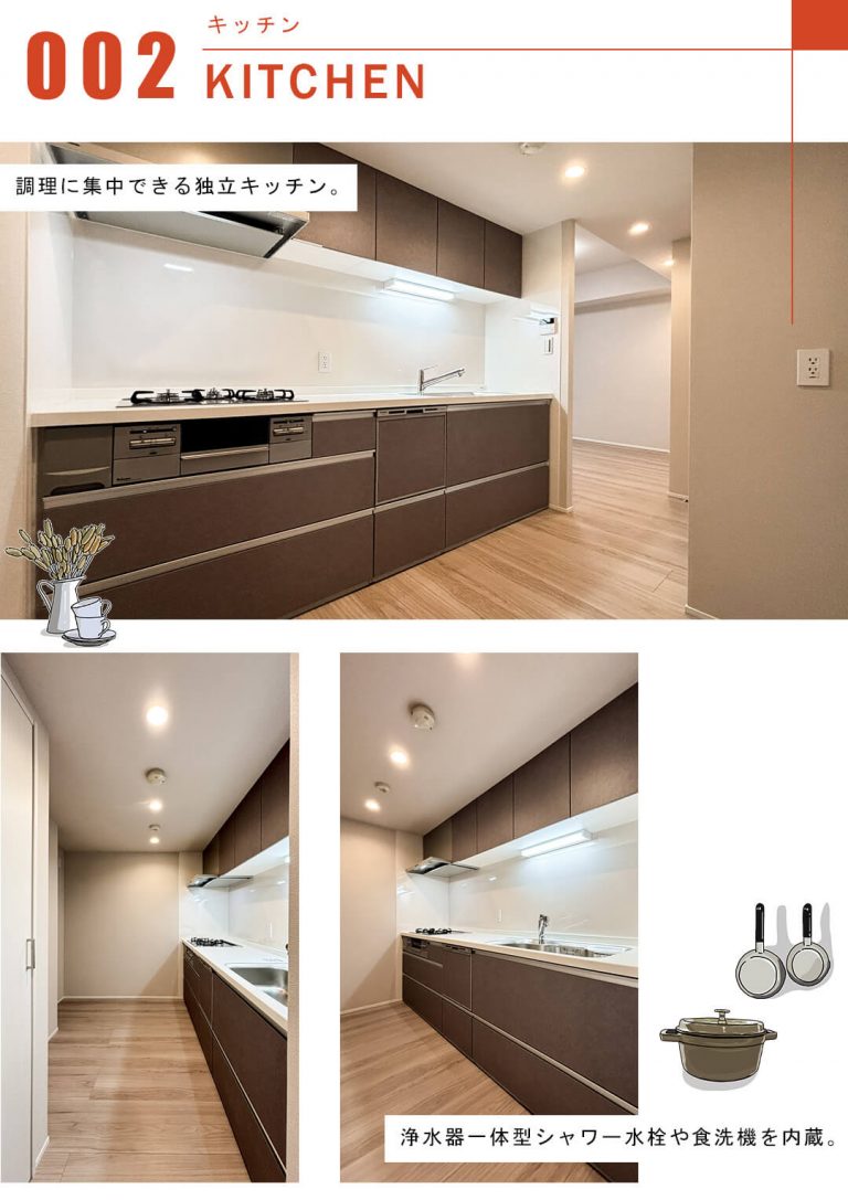パーク・ホームズ市ヶ谷のキッチン