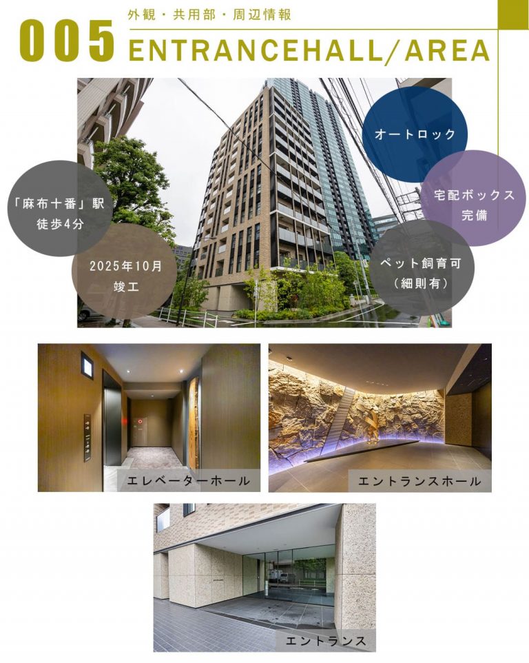 005外観,共用部,周辺情報,ENTRANCEHALL,AREA