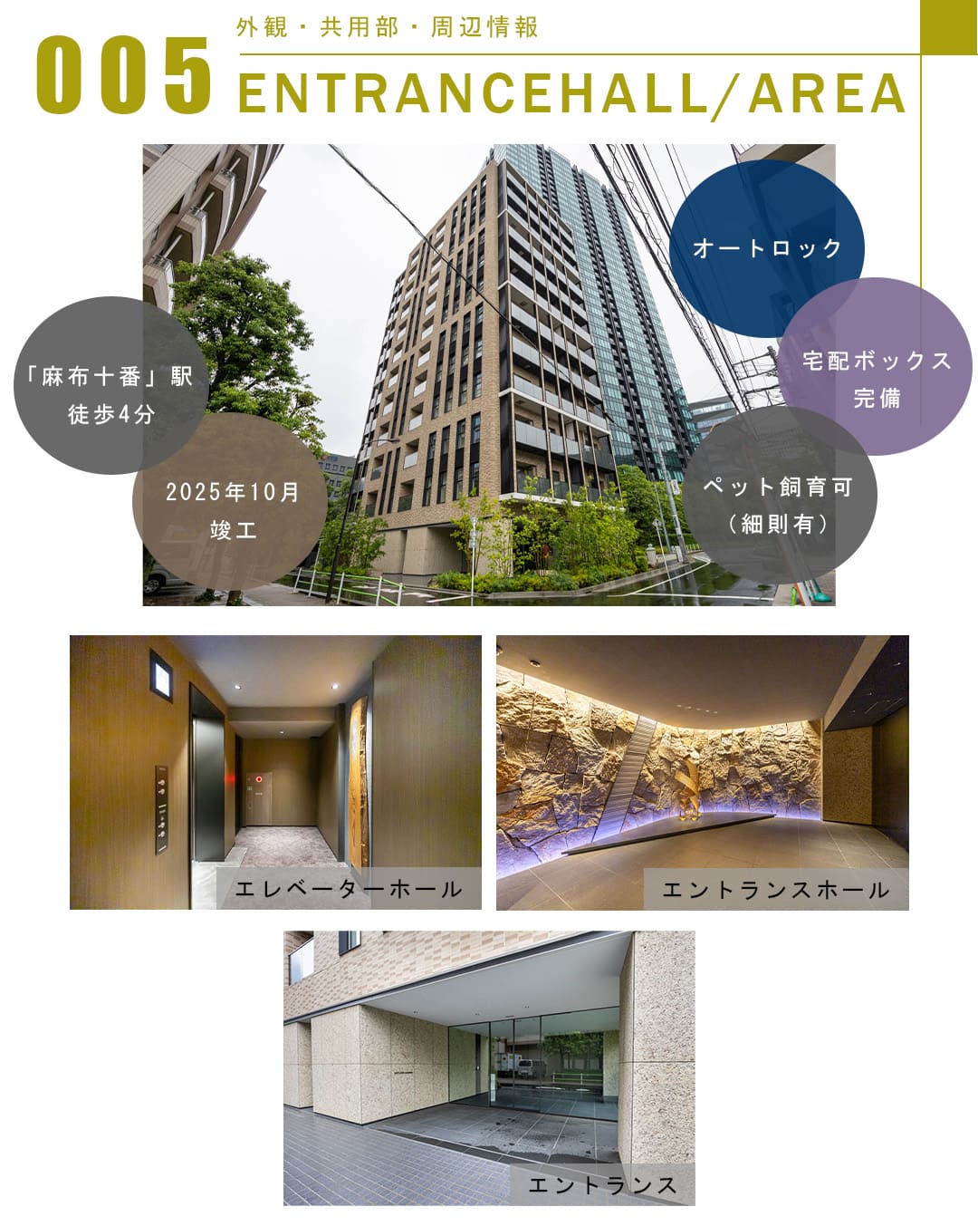 005外観,共用部,周辺情報,ENTRANCEHALL,AREA