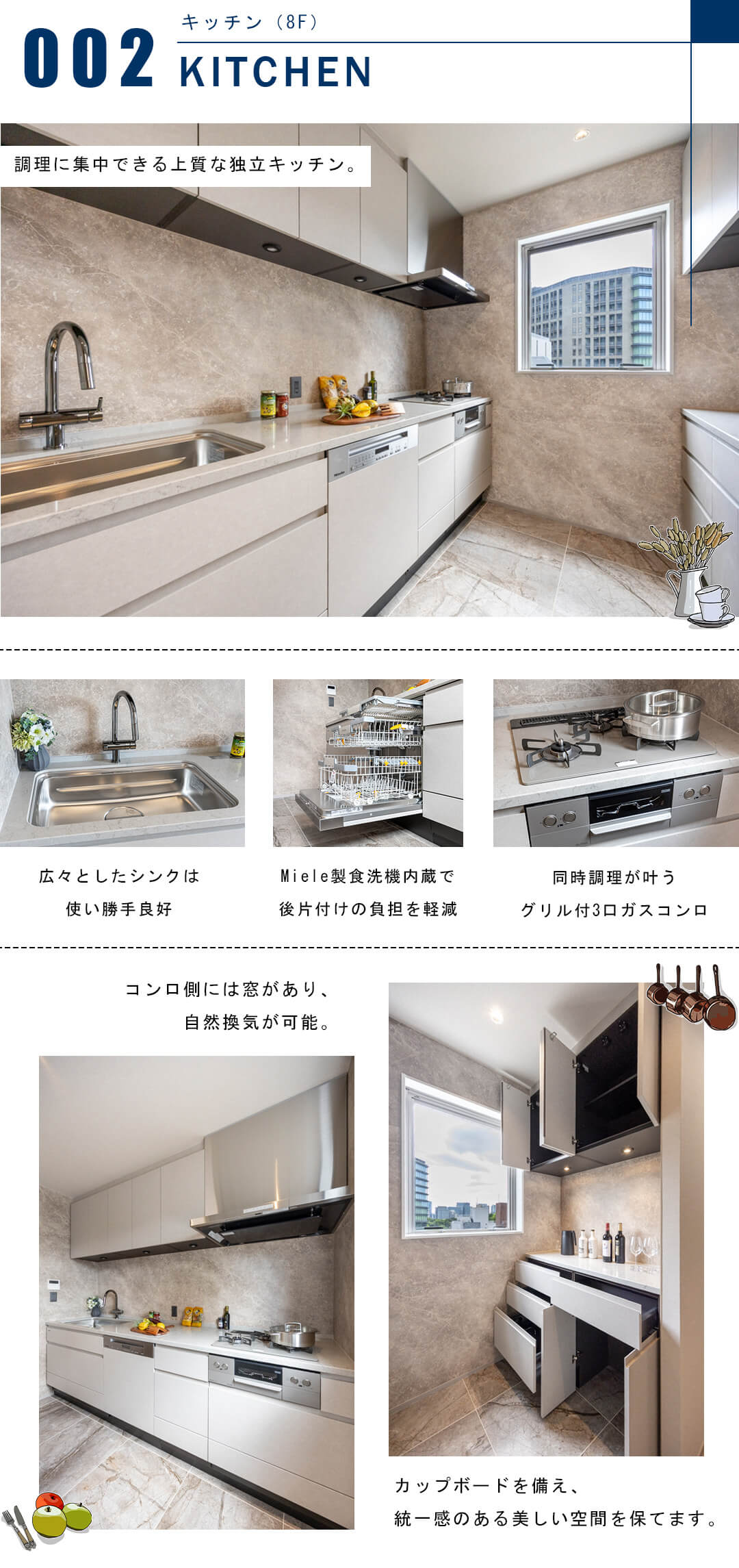 パレスサイド三番町のキッチン