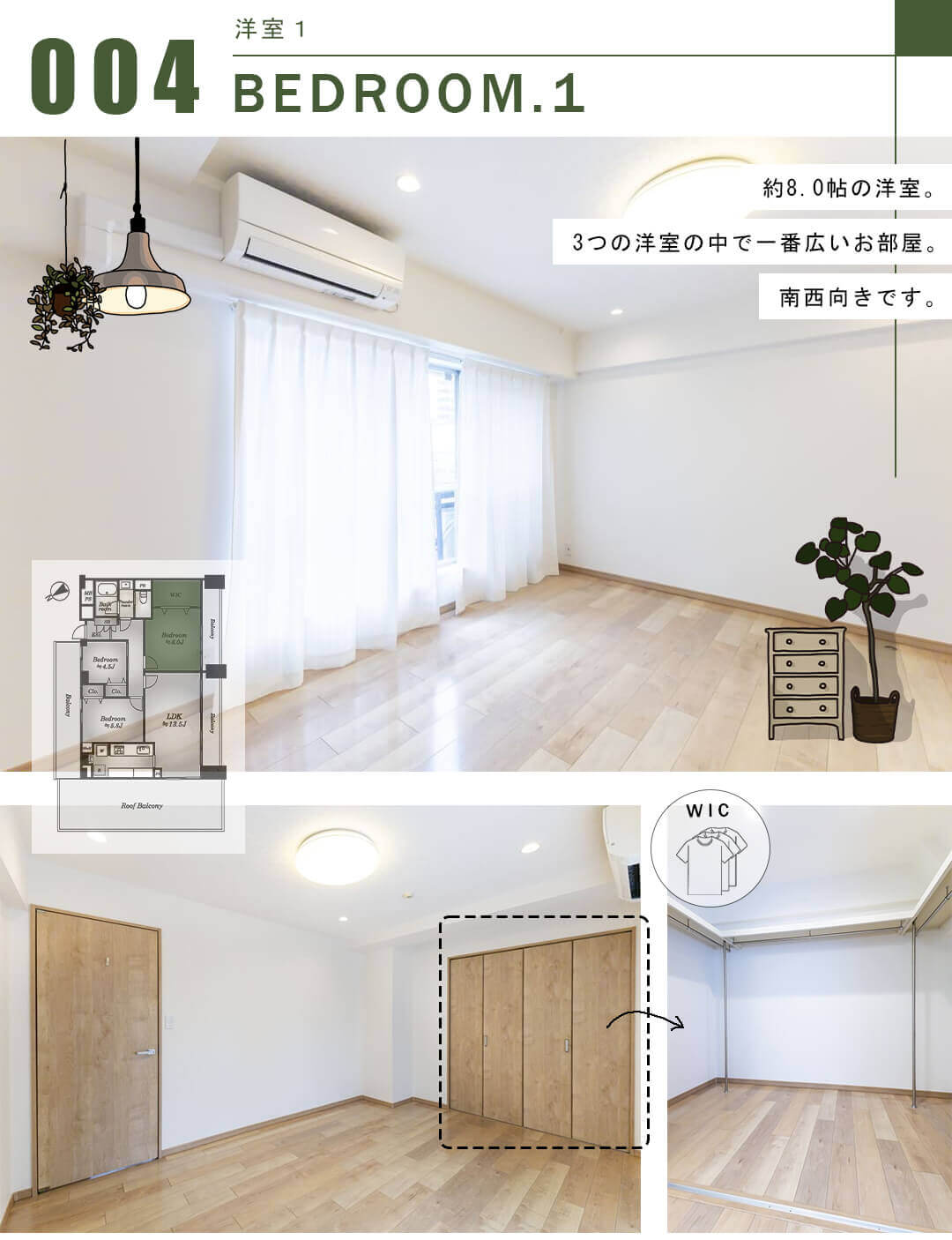 ハイツ日本橋中洲の洋室1