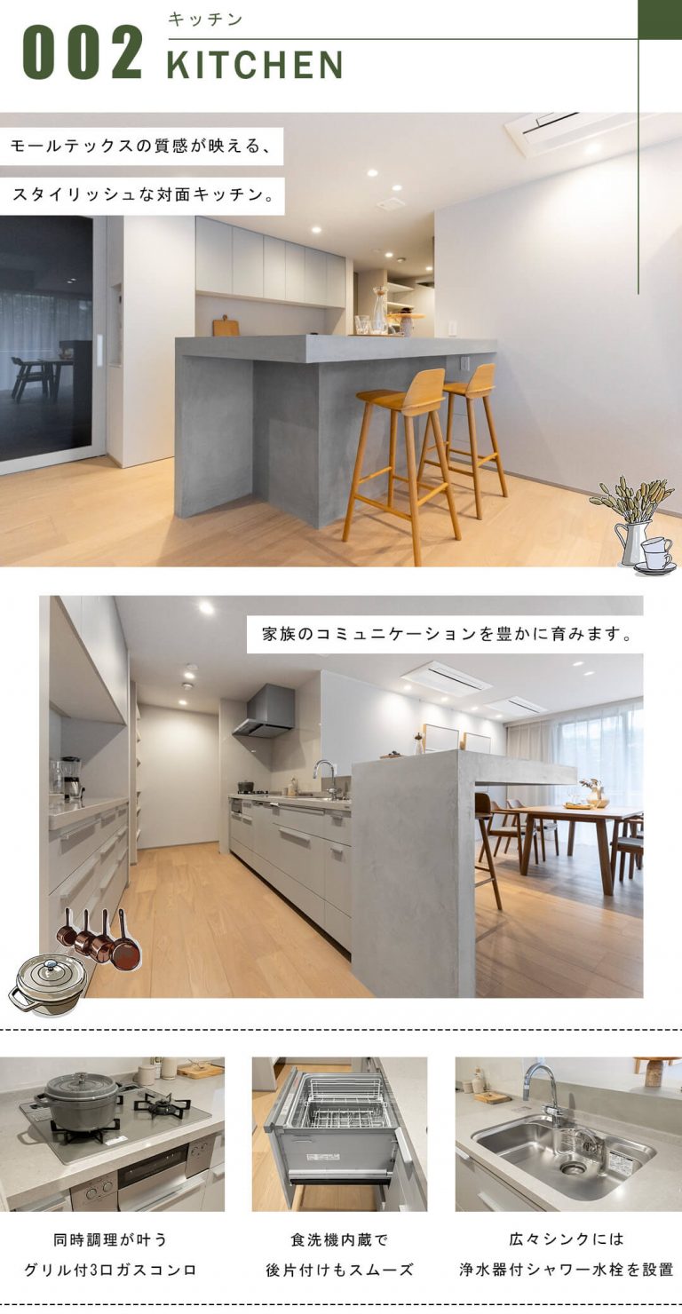 代々木パークマンションのキッチン
