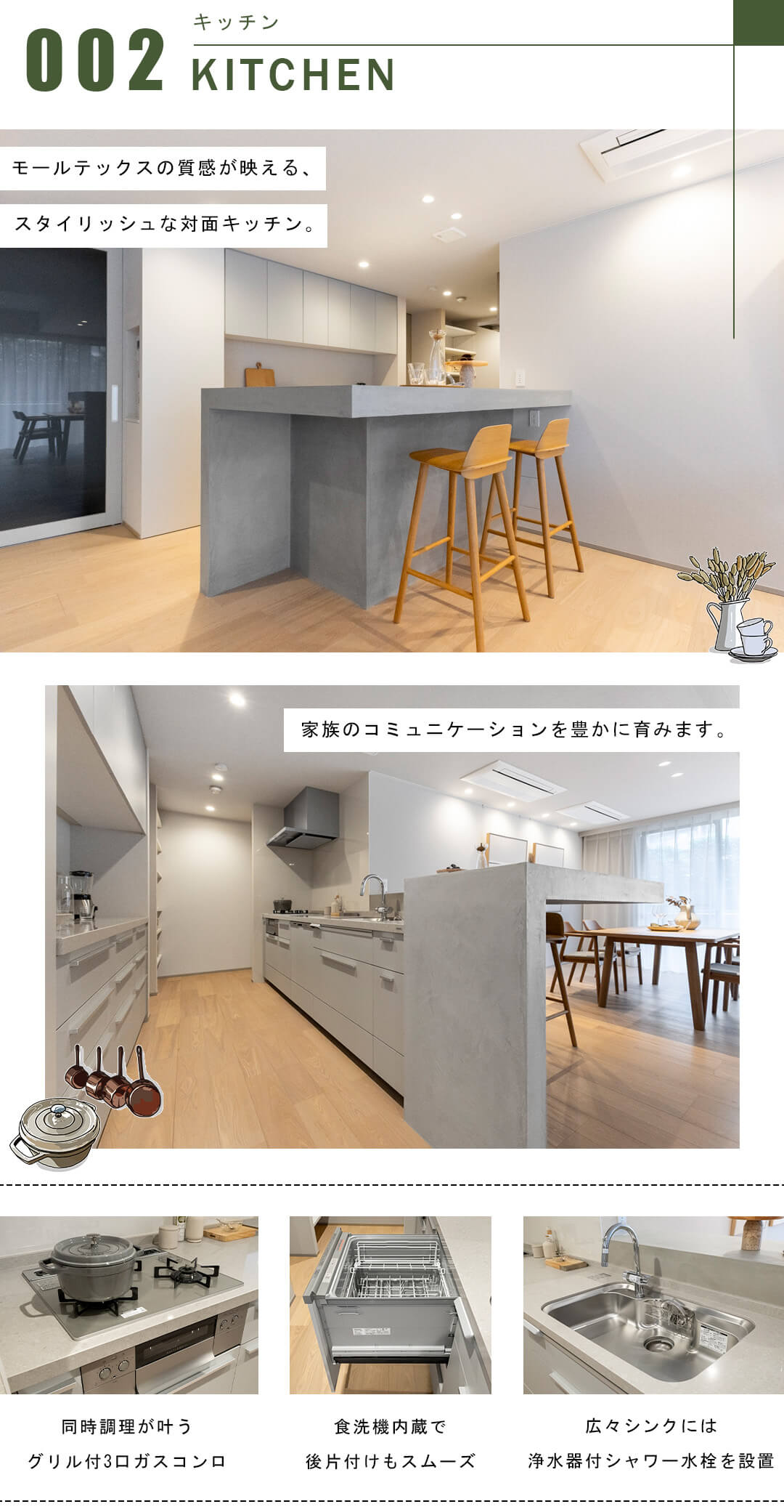 代々木パークマンションのキッチン