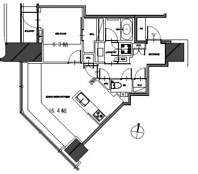 パークコート渋谷ザタワー　原宿も徒歩圏、代々木公園の潤いを身近にする39階建タワー 間取り図