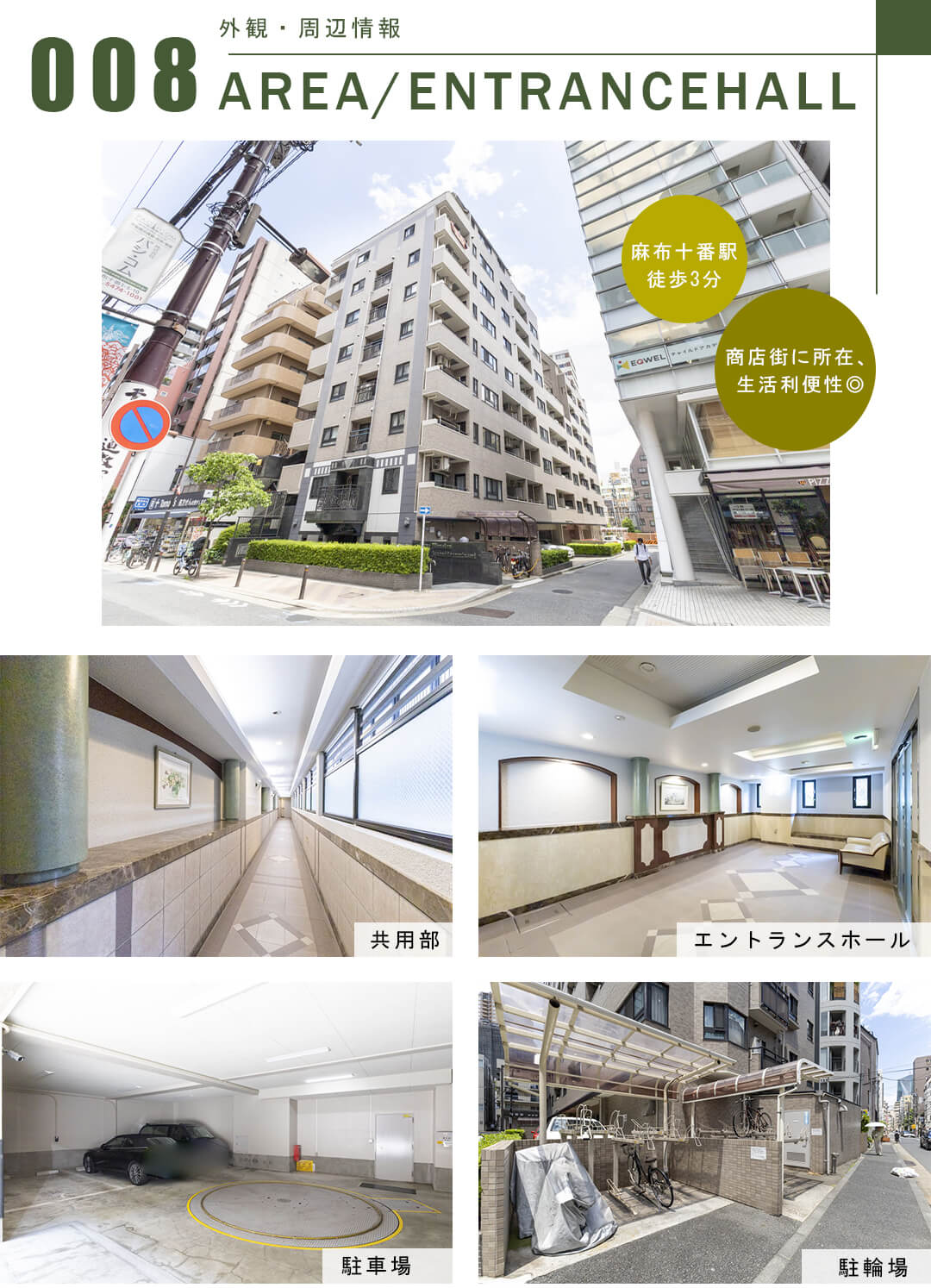 ライオンズマンション麻布十番南の外観・周辺情報
