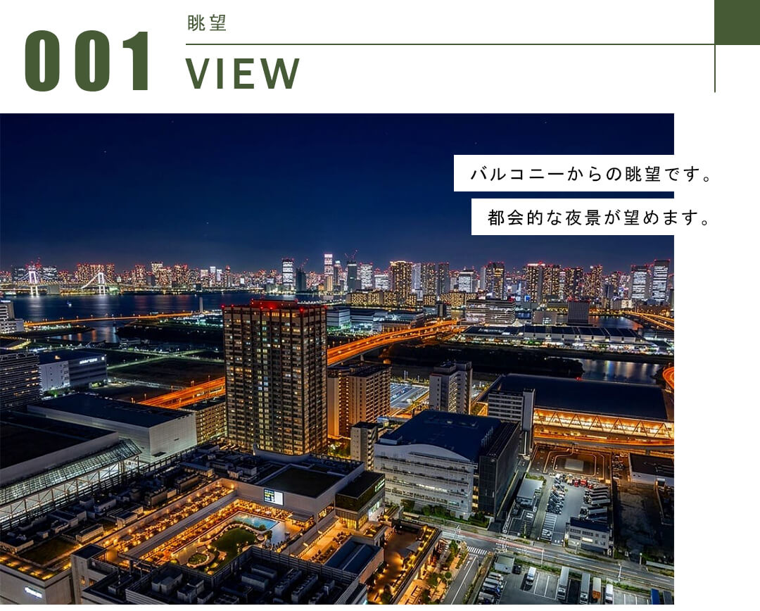シティタワーズ東京ベイイーストタワーの眺望