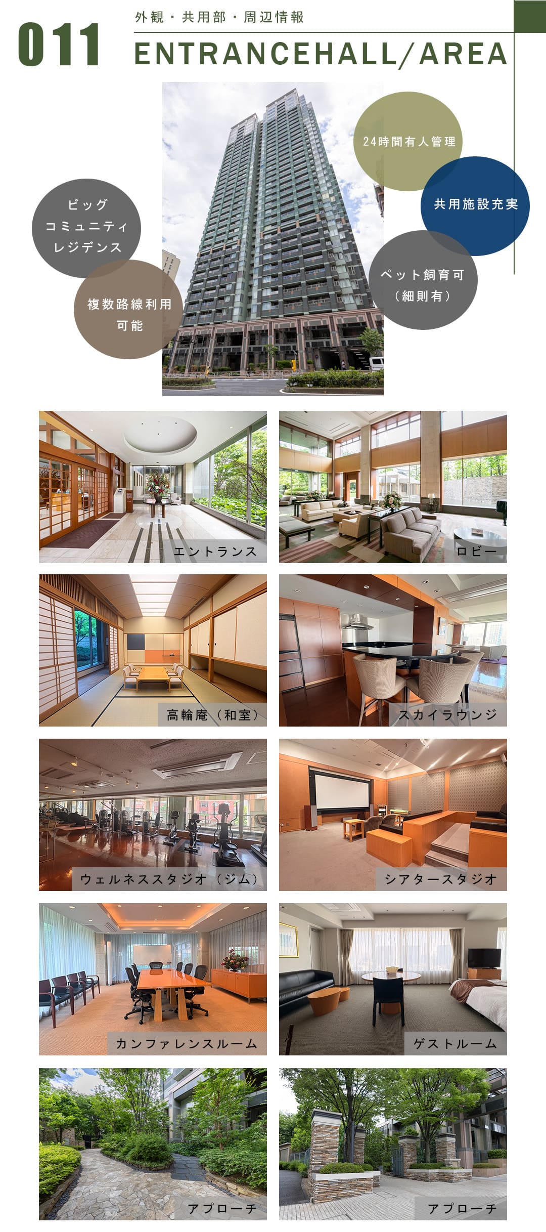 011外観,共用部,周辺情報,ENTRANCEHALL,AREA