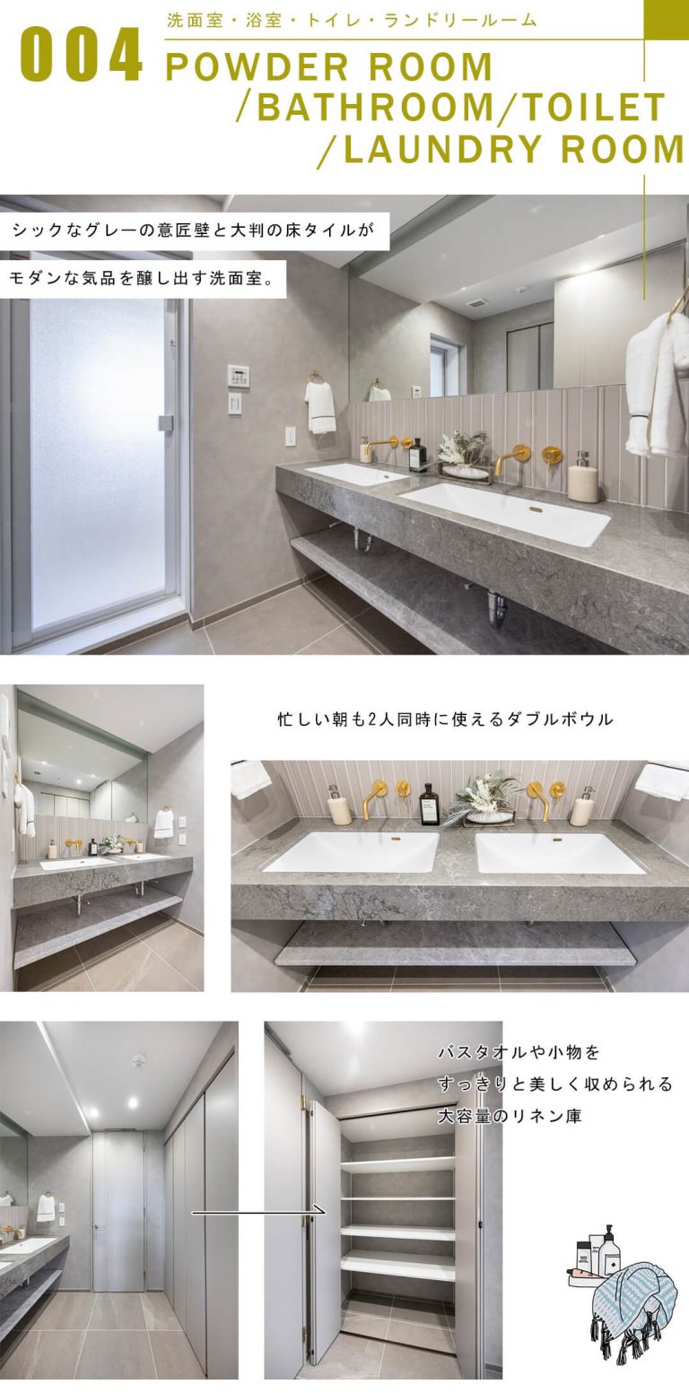 ソフィア高輪の洗面室