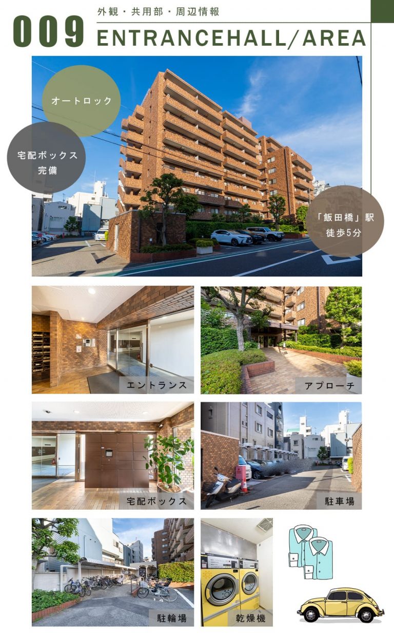 009外観,共用部,周辺情報,ENTRANCEHALL,AREA
