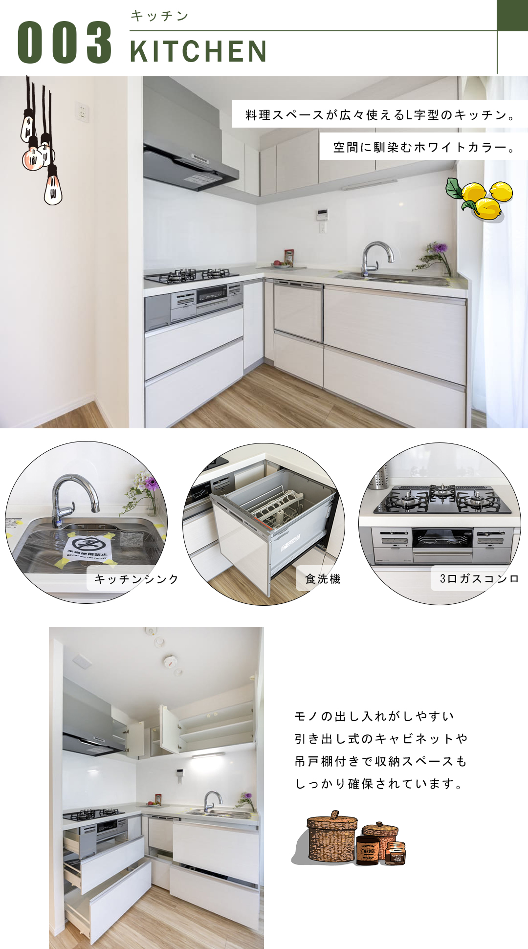 ルミネ東京日本橋のキッチン
