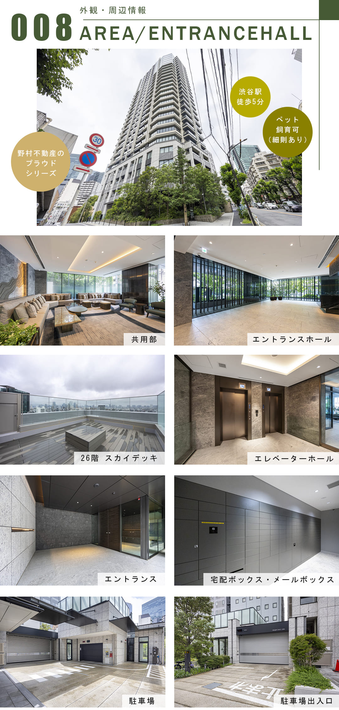 プラウドタワー渋谷の外観・周辺情報