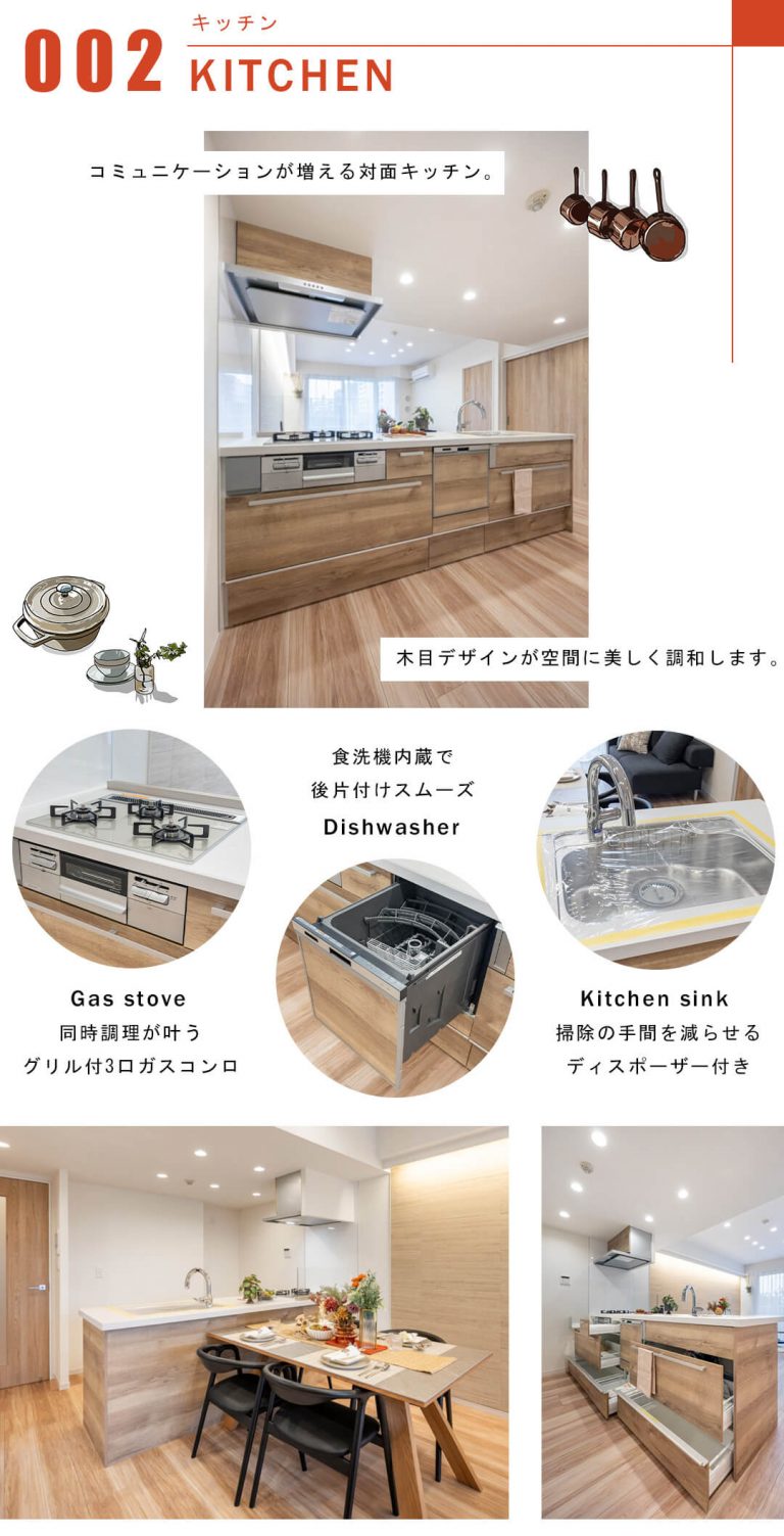 ダイナシティ三宿のキッチン