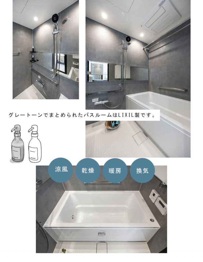 ブラントン日本橋小伝馬町の浴室