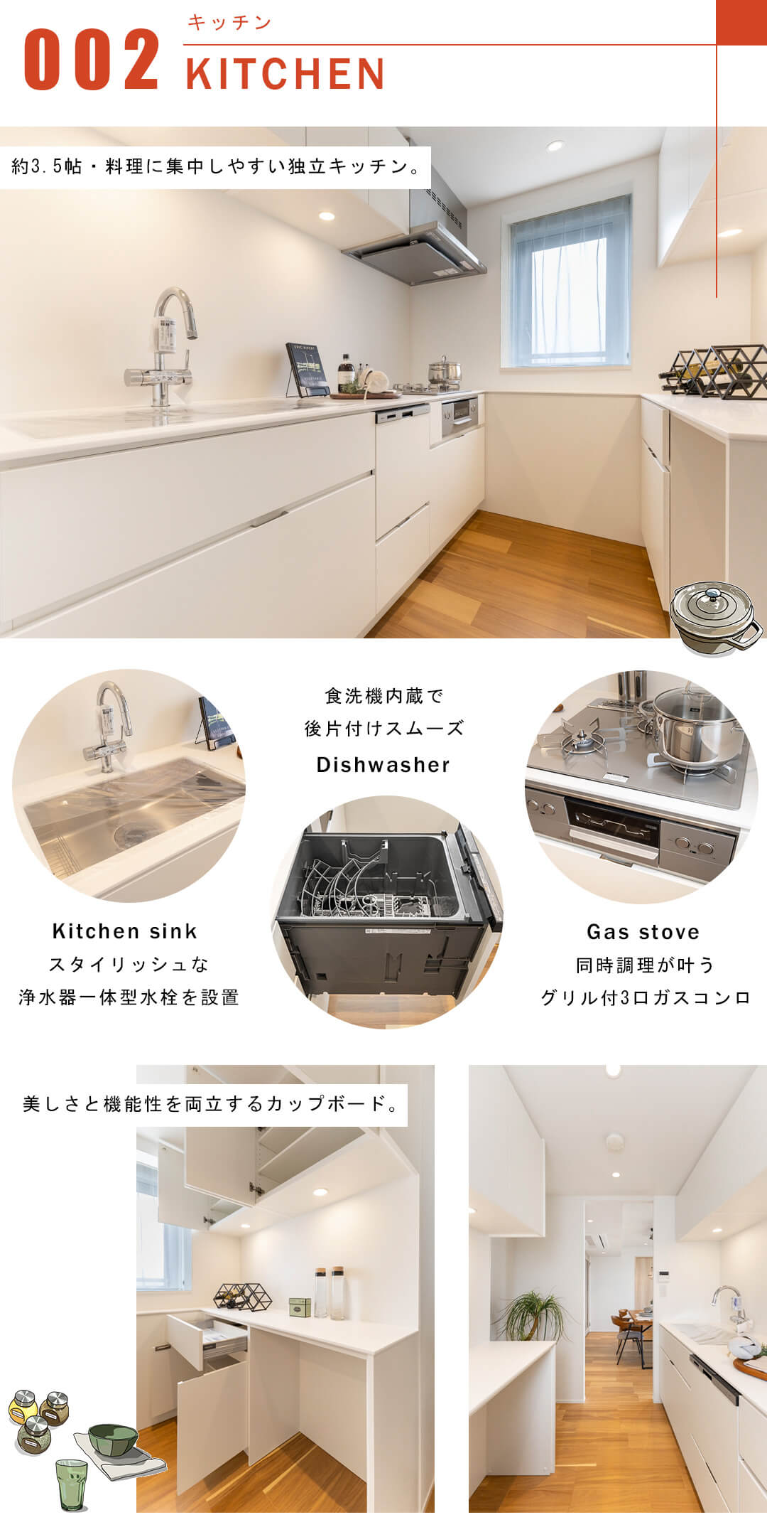 プラウド代々木初台のキッチン