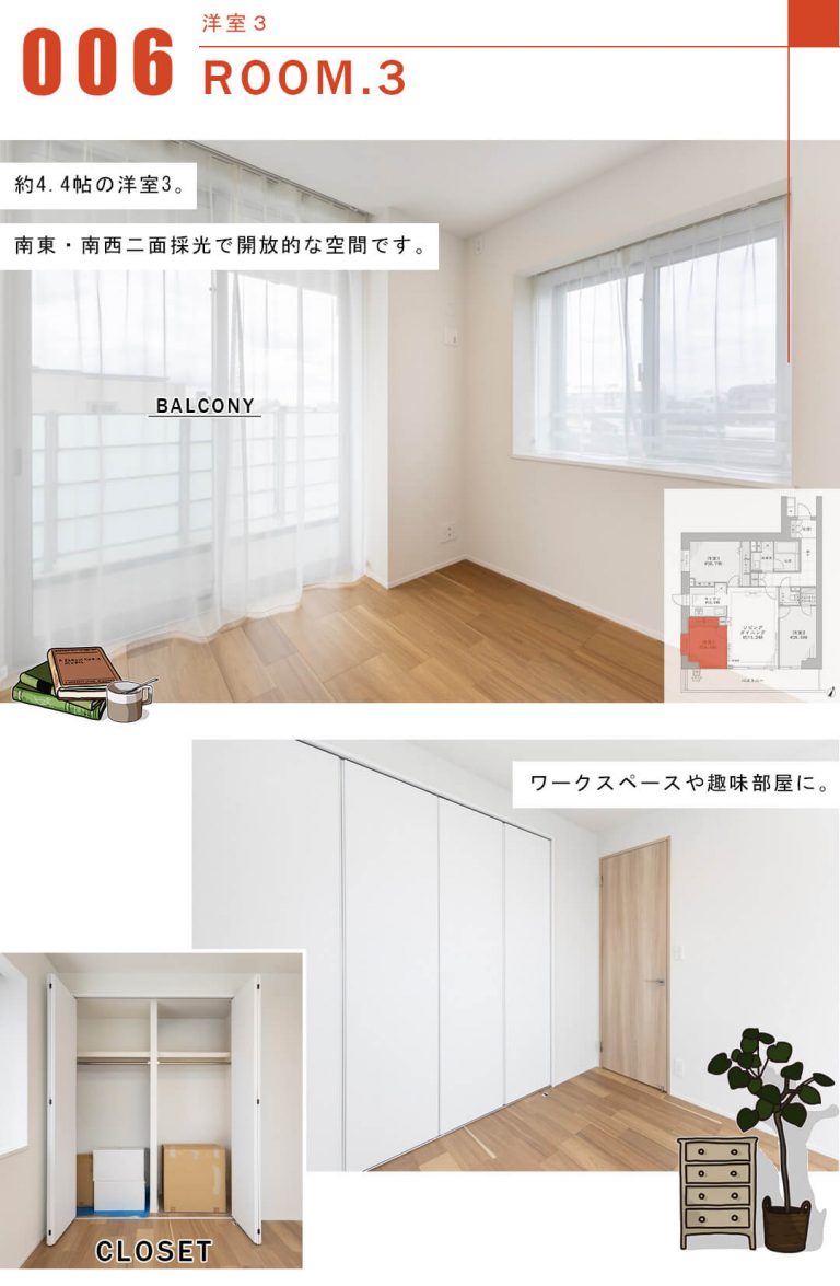プラウド代々木初台の洋室