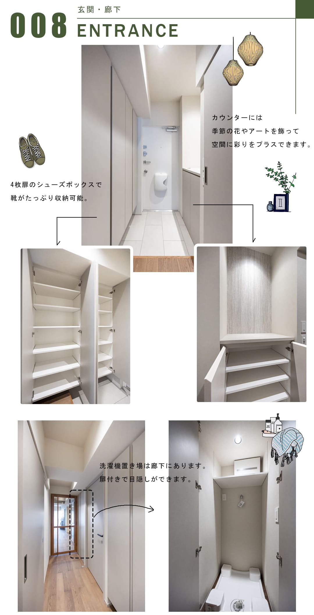 シャトー東洋の玄関・廊下