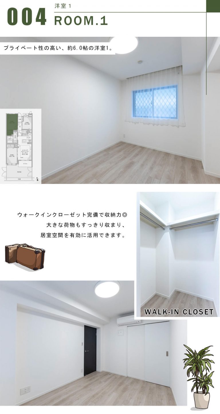 ベルハイム下北沢の洋室