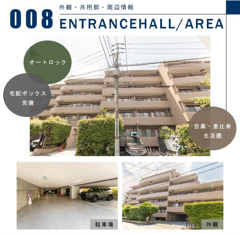 008外観,共用部,周辺情報,ENTRANCEHALL,AREA