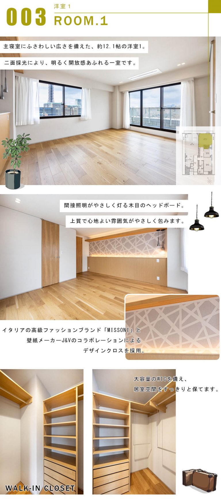 ザ・ペアシティ四谷の洋室
