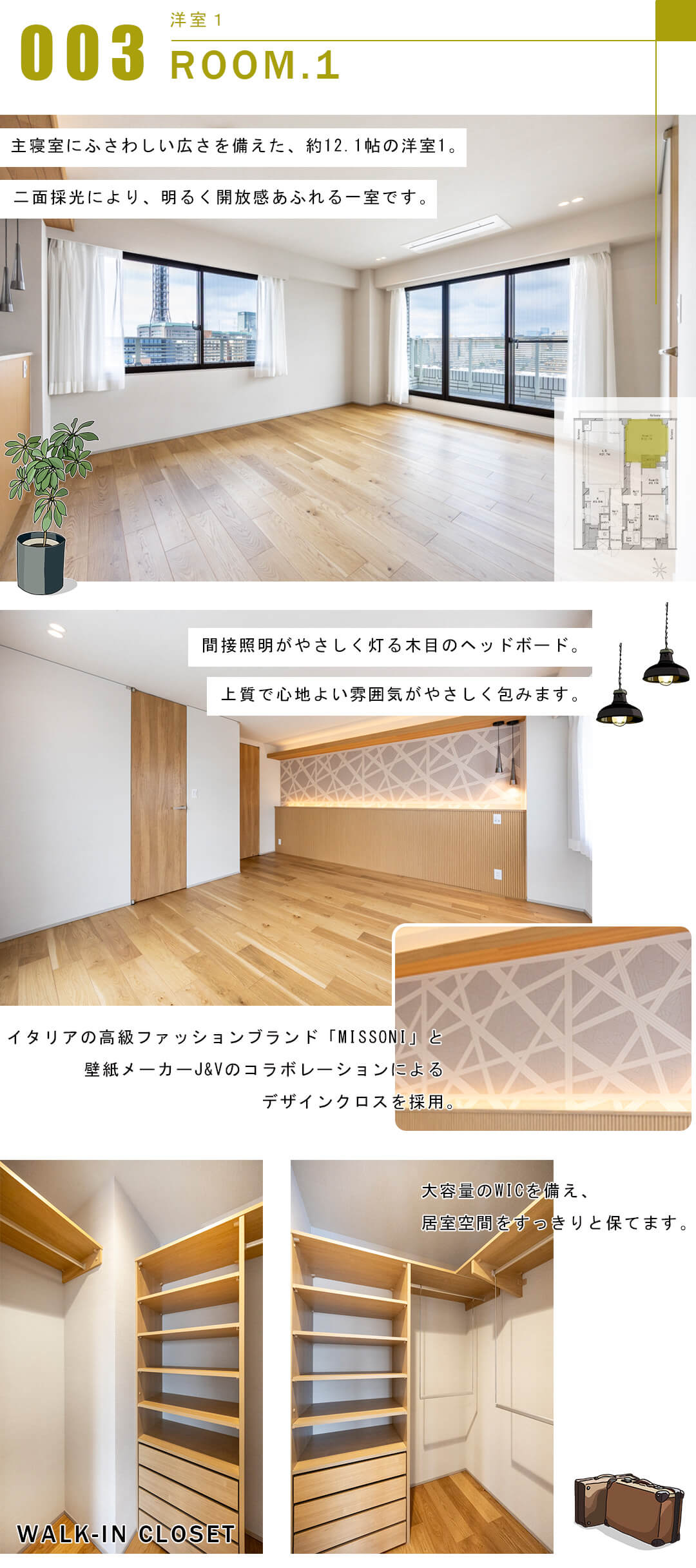 ザ・ペアシティ四谷の洋室