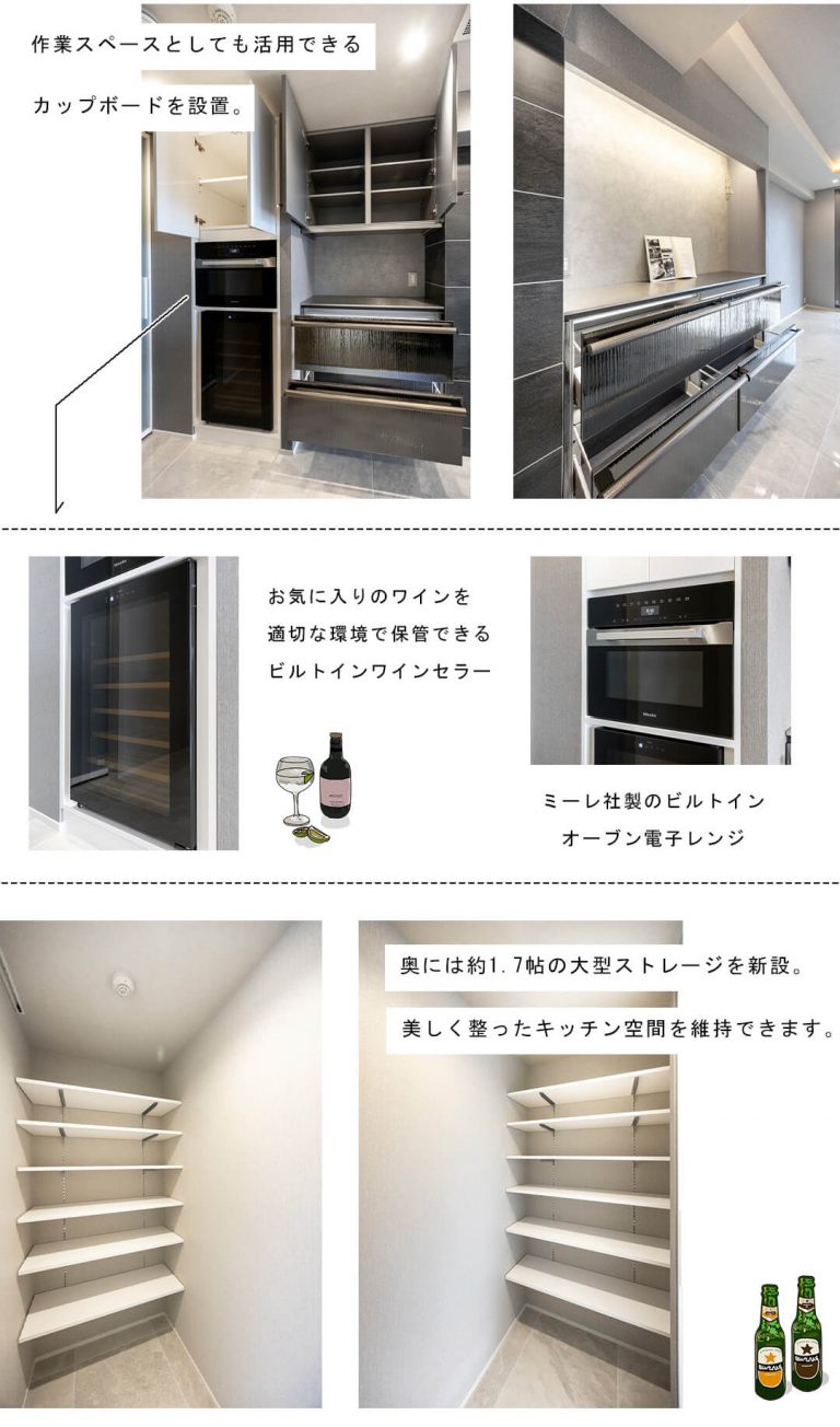ザ・ウエストミンスター六本木のキッチン