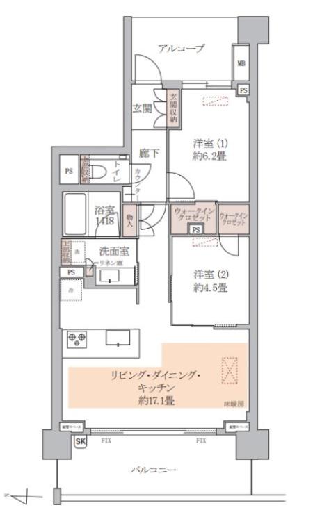 駒場東大前　都心と緑が調和する、心地よい暮らし 間取り図