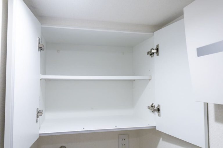 洗濯機置き場 上部収納