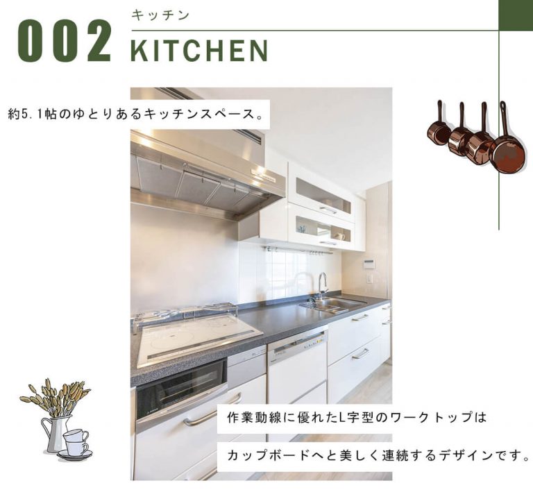 東京ツインパークスレフトウイングのキッチン