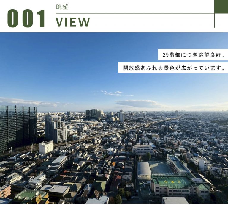 大崎ウエストシティタワーズW棟の眺望