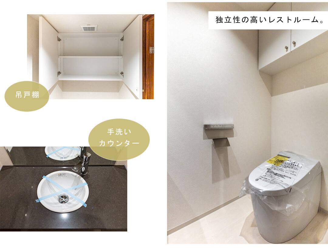 南平台ハウスのトイレ