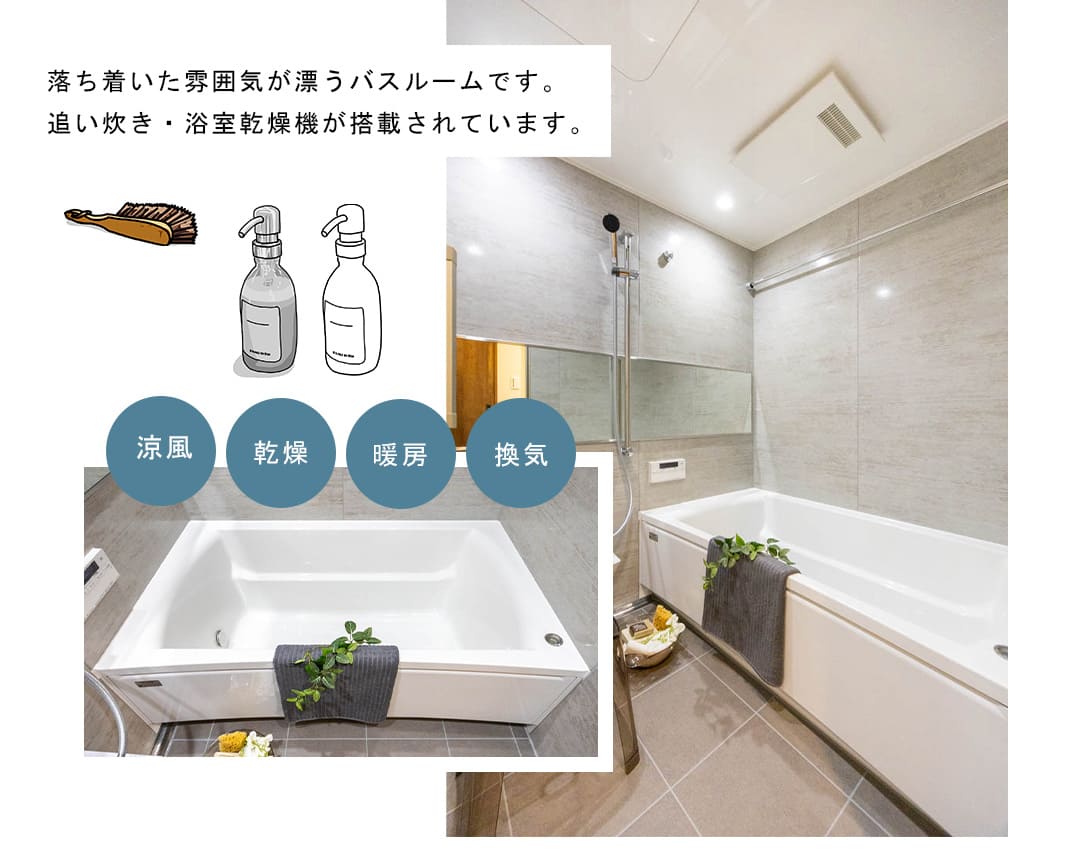 イトーピア市ヶ谷山伏町の浴室