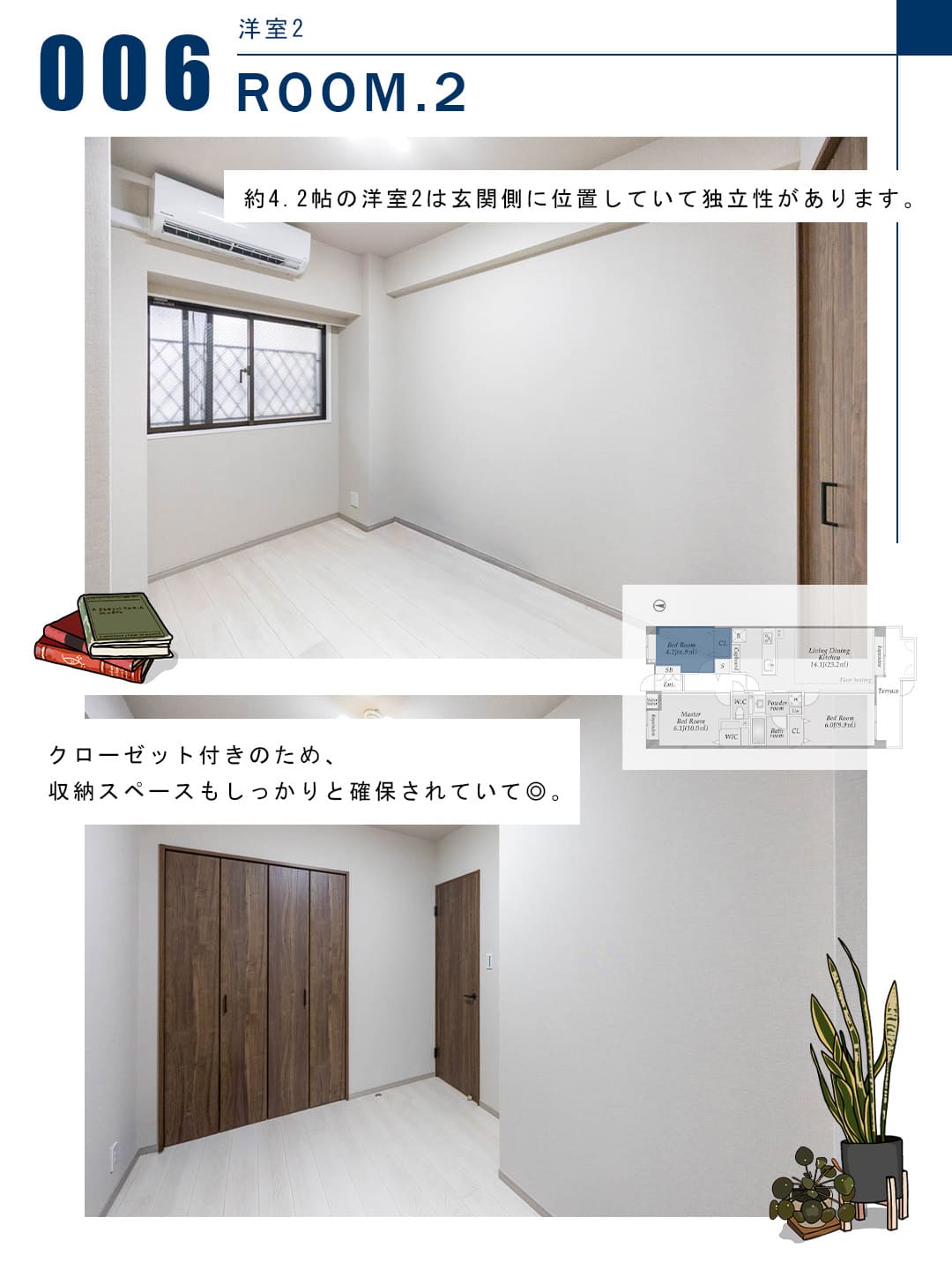 イトーピア市ヶ谷山伏町の洋室2