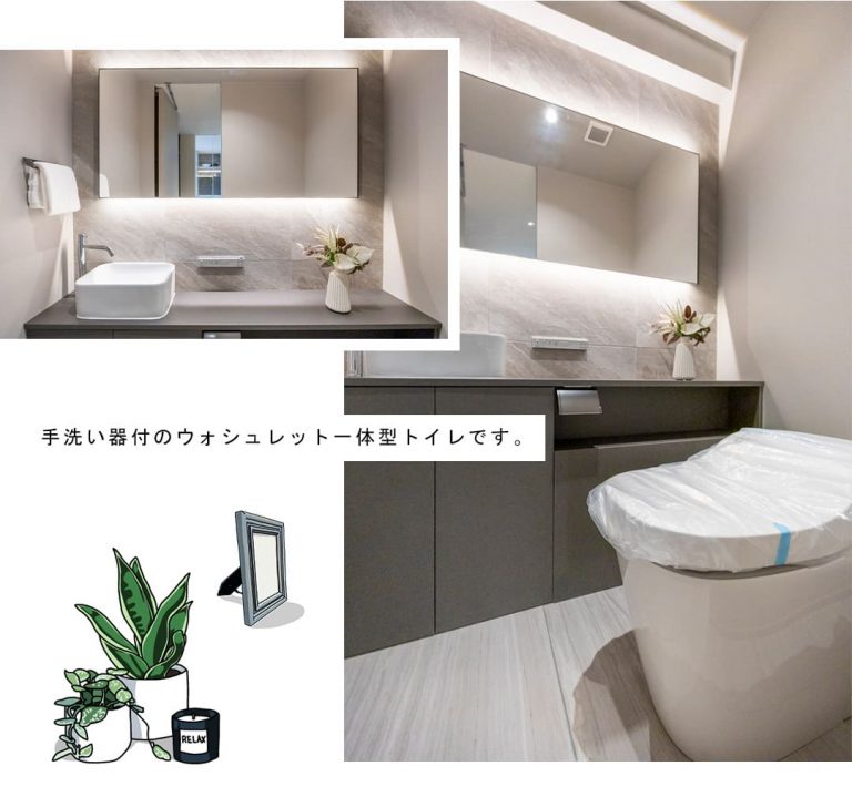 サンウッド赤坂フラッツのトイレ