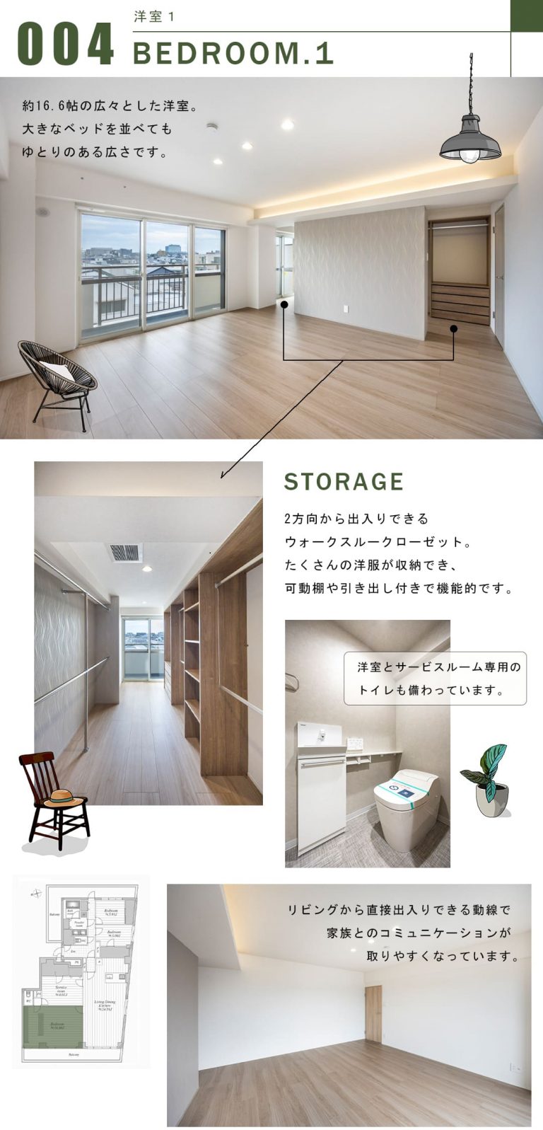 パシフィック若林の洋室1