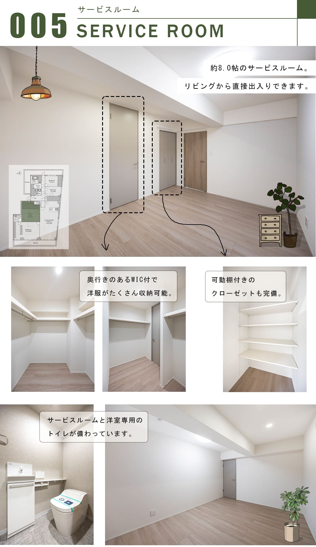 パシフィック若林のサービスルーム