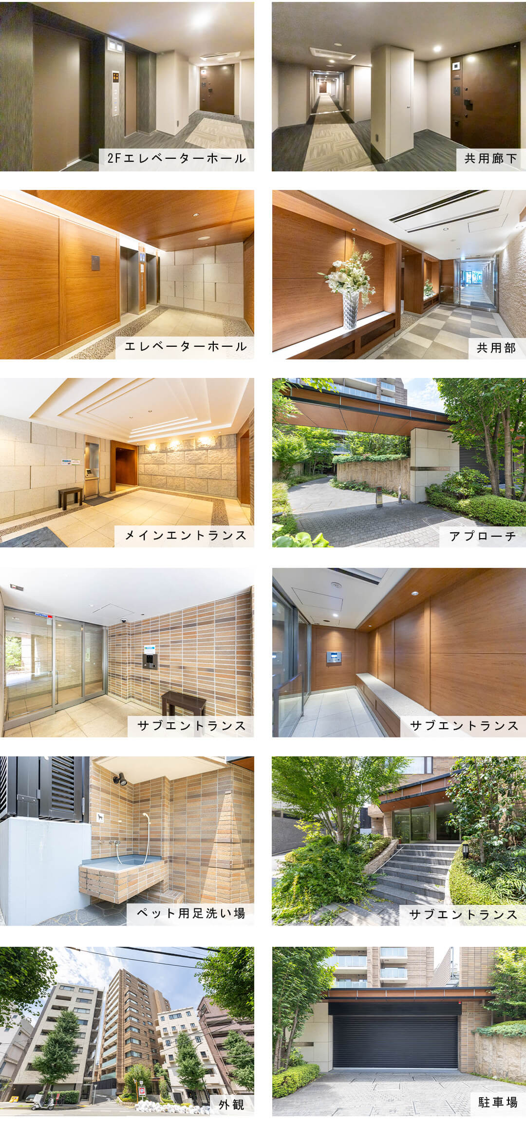 ブランズ渋谷常盤松の外観と共用部