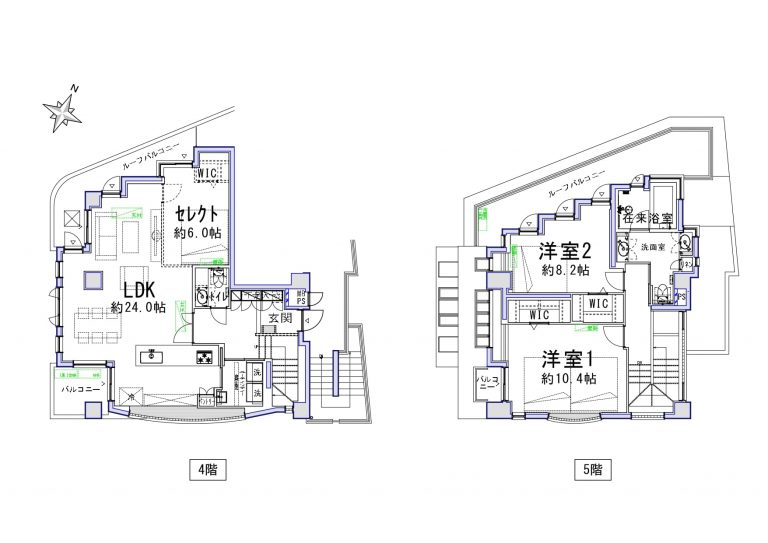 間取図（2LDK→3LDKへ間取変更可）