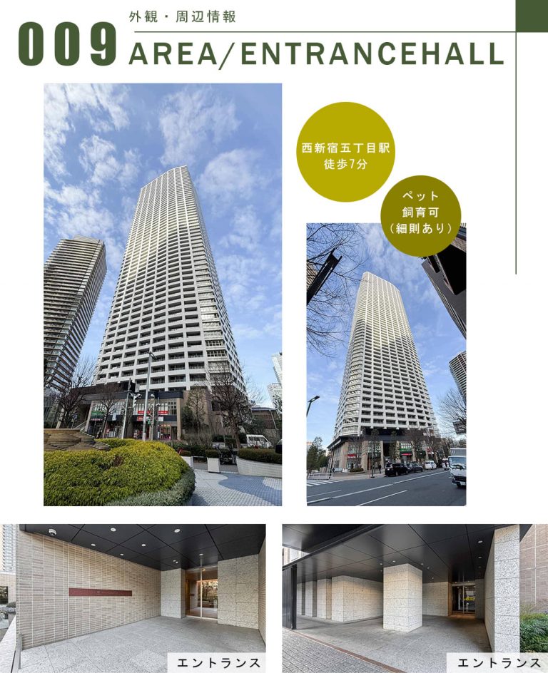 ザ・パークハウス西新宿タワー60の外観・周辺情報