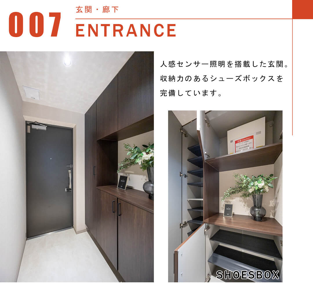 小石川アインスの玄関
