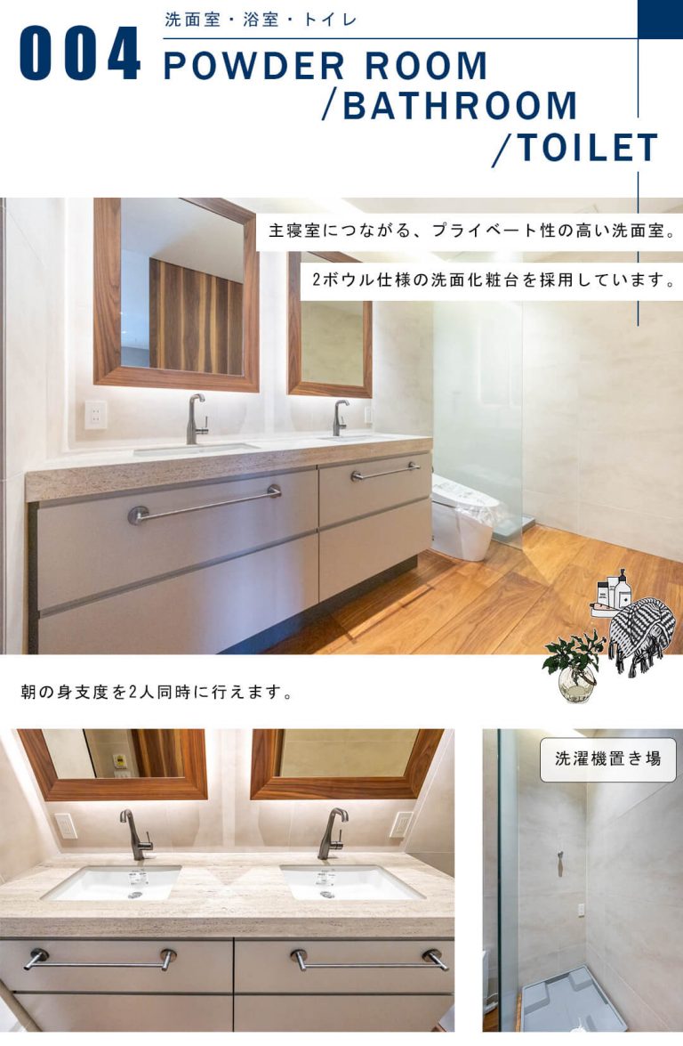 パークコート六本木ヒルトップの洗面室