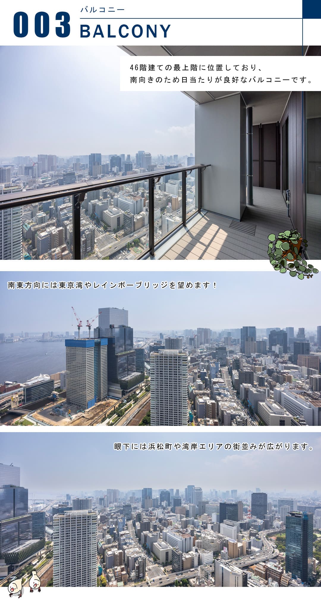 WORLD TOWER RESIDENCEのバルコニー