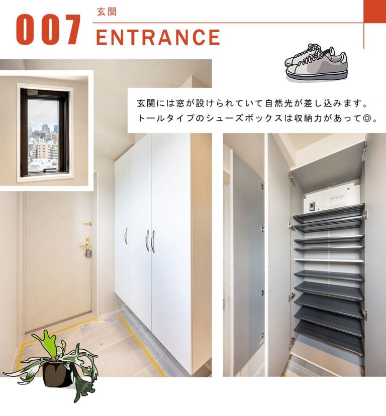 フリーディオ広尾の玄関
